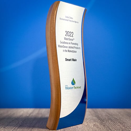 2022 EPA watersense award given to smart rain.