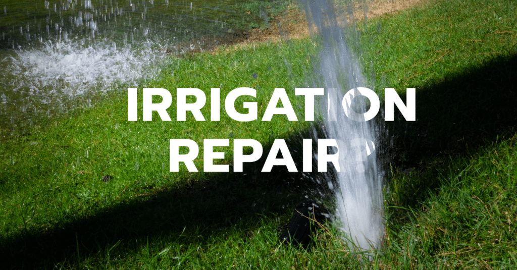 A sprinkler that is broken and needs irrigation repair